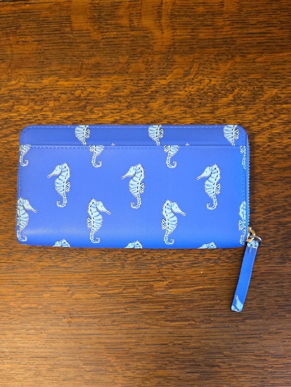Kate Spade Neda Liberty Street Seaponies Zip Around Leather Wallet - Picture 4 of 16